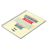 カスタムBusiness Logoチームワークやる気を起こさせるオフィス ノートブック (左側)