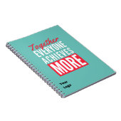 カスタムBusiness Logoチームワークやる気を起こさせるオフィス ノートブック (右側)