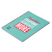 カスタムBusiness Logoチームワークやる気を起こさせるオフィス ノートブック (左側)