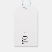 カスタムBusiness Logoテンプレート – 電話とアドレス ギフトタグ (裏面)