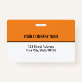 カスタムBusiness Logoバーコード従業員の写真 バッジ (裏面)