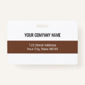 カスタムBusiness Logoバーコード従業員の写真 バッジ (裏面)
