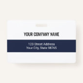 カスタムBusiness Logoバーコード従業員の写真 バッジ (裏面)