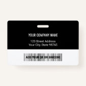 カスタムBusiness Logoバーコード従業員の写真 バッジ (裏面)