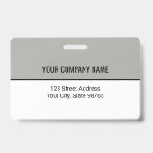 カスタムBusiness Logoバーコード従業員の写真 バッジ (裏面)