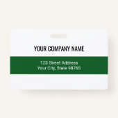 カスタムBusiness Logoバーコード従業員の写真 バッジ (裏面)