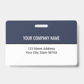 カスタムBusiness Logoバーコード従業員の写真 バッジ (裏面)