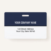 カスタムBusiness Logoバーコード従業員の写真 バッジ (裏面)