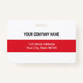 カスタムBusiness Logoバーコード従業員の写真 バッジ (裏面)