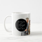 カスタムBusiness Logoフォトブランド コーヒーマグカップ (左)