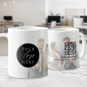 カスタムBusiness Logoフォトブランド コーヒーマグカップ