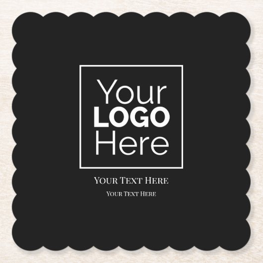 カスタムBusiness Logoブランドプロフェッショナル ペーパーコースター (正面)