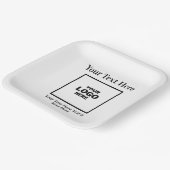 カスタムBusiness Logoブランドプロフェッショナル ペーパープレート (傾斜あり)