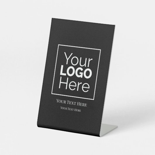 カスタムBusiness Logoブランドプロフェッショナル 台座サイン (正面)