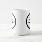 カスタムBusiness Logoブランドモダンコーヒー コーヒーマグカップ (中央)