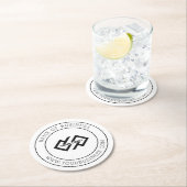 カスタムBusiness Logoブランドラウンド紙 ラウンドペーパーコースター (インサイチュ)