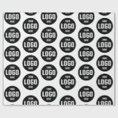 カスタムBusiness Logoブランド – ホワイト ラッピングペーパー (フラット)