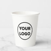 カスタムBusiness Logoブランド 紙コップ (正面)