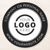 カスタムBusiness Logoプロモーション ラウンドペーパーコースター (正面)