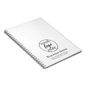 カスタムBusiness Logoモダン Office ノートブック (右側)