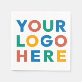 カスタムBusiness Logo会社のパーティーイベント用品 スタンダードカクテルナプキン (正面)
