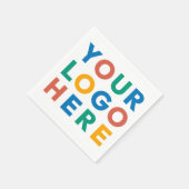 カスタムBusiness Logo会社のパーティーイベント用品 スタンダードカクテルナプキン (角)