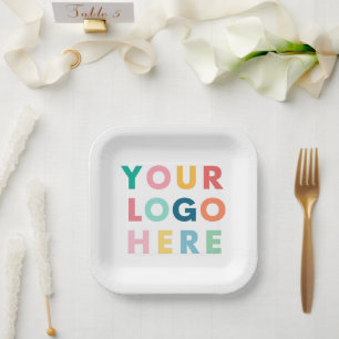 カスタムBusiness Logo会社のパーティーイベント用品 ペーパープレート