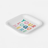カスタムBusiness Logo会社のパーティーイベント用品 ペーパープレート (傾斜あり)