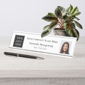 カスタムBusiness Logo会社名タイトル写真 デスクネームプレート