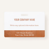 カスタムBusiness Logo従業員フォトバラ金ゴールド バッジ (裏面)