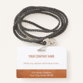 カスタムBusiness Logo従業員フォトバラ金ゴールド バッジ (裏面ランヤード)