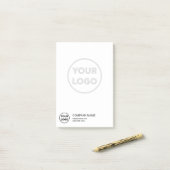 カスタムBusiness Logo情連絡報大きな色あせロゴ ポストイット (デスク上)