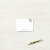カスタムBusiness Logo文字会社Post-it®ノート ポストイット (デスク上)
