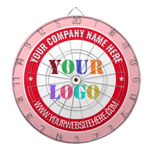 カスタムBusiness Logo文字Dartボードの例 ダーツボード (正面)