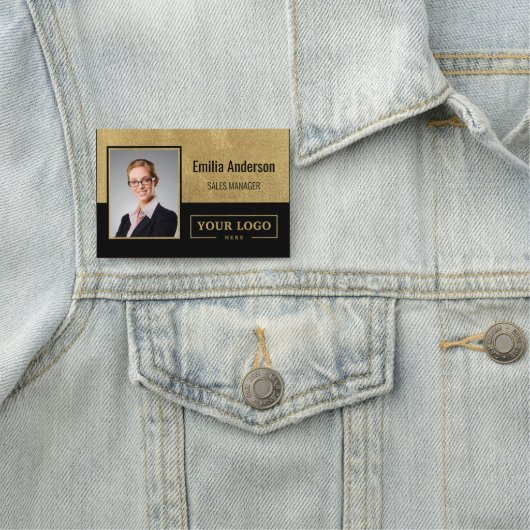 カスタムBusiness Logo社員企業のの写真 名札 (インサイチュ)