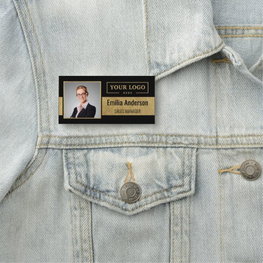 カスタムBusiness Logo社員企業のの写真 名札 (インサイチュ)