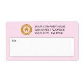カスタムBusiness Logo郵送ラベル ラベル (正面)