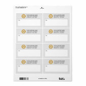 カスタムBusiness Logo郵送ラベル ラベル (フルシート)