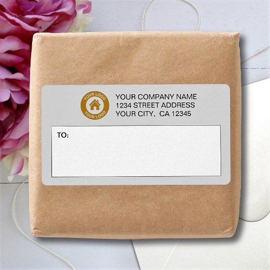 カスタムBusiness Logo郵送ラベル ラベル