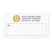 カスタムBusiness Logo郵送ラベル ラベル (正面)