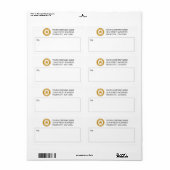 カスタムBusiness Logo郵送ラベル ラベル (フルシート)