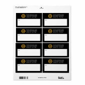 カスタムBusiness Logo郵送ラベル ラベル (フルシート)