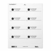 カスタムBusiness Logo郵送ラベル ラベル (フルシート)