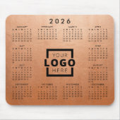 カスタムBusiness Logo 2022企業のカレンダー マウスパッド (正面)