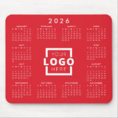 カスタムBusiness Logo 2022企業のカレンダー マウスパッド (正面)