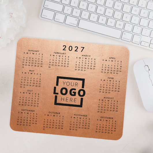 カスタムBusiness Logo 2023企業のカレンダー マウスパッド