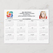 カスタムBusiness Logo 2025会社カレンダー ポストカード (正面)