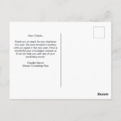 カスタムBusiness Logo 2026カレンダーマーケティング ポストカード (裏面)