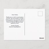 カスタムBusiness Logo 2026会社カレンダー ポストカード (裏面)