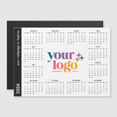 カスタムBusiness Logo 2026磁気カレンダー (正面/裏面)